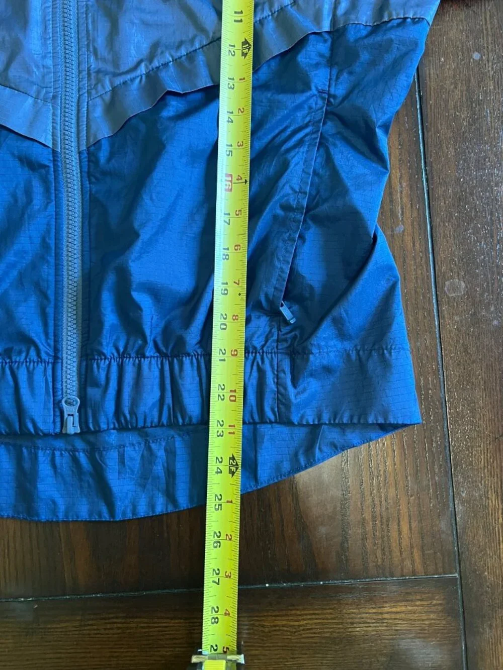 Nike Blue Windbreaker Jacket Windrunner Rain Vented Full Zip Activewear Medium - Picture 11 of 11